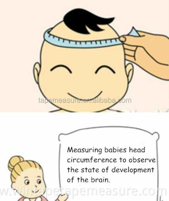 Medical Disposable Measuring Baby Head Gifts 1Meter Paper Tape Measure For Kids